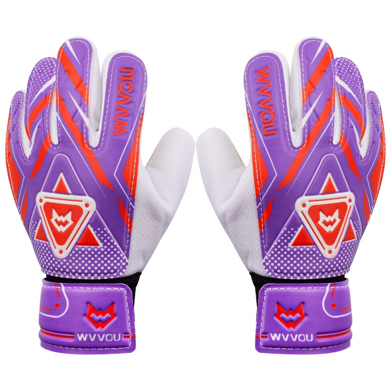 WVVOU Goalkeeper Gloves for Kids Youth  Soccer Goalie Gloves with Double Protection  Anti-Slip Soccer Gloves  Super Grip - Image 1